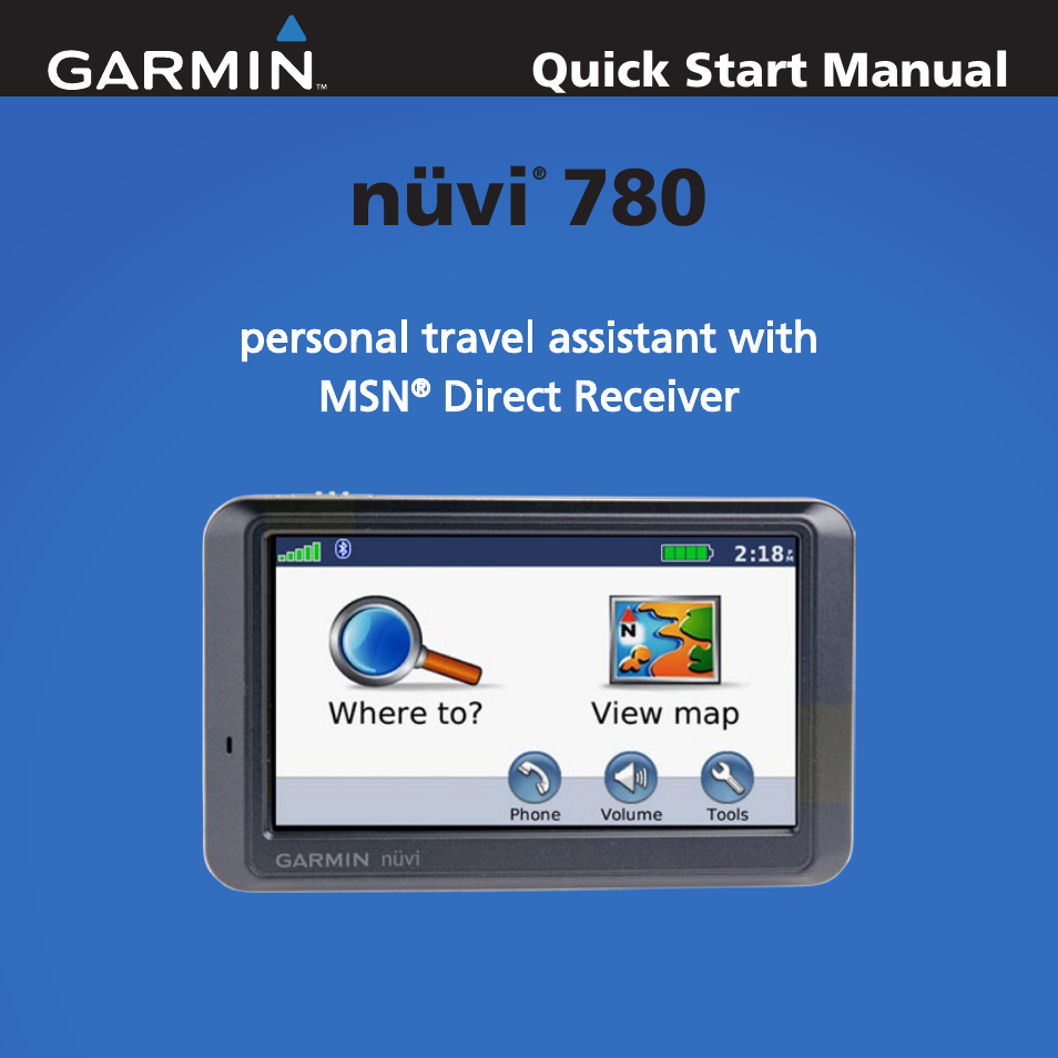 Garmin nuvi 780 User Manual | 12 pages