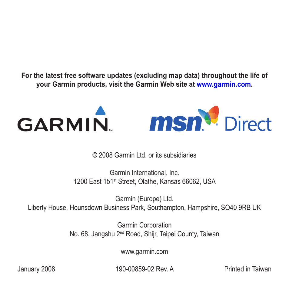 Garmin nuvi 780 User Manual | Page 12 / 12