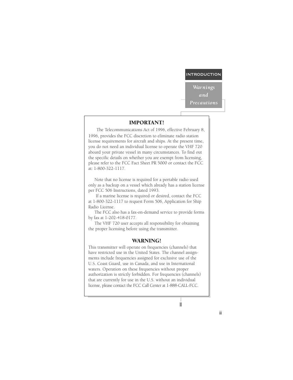 Garmin VHF 720 User Manual | Page 5 / 43