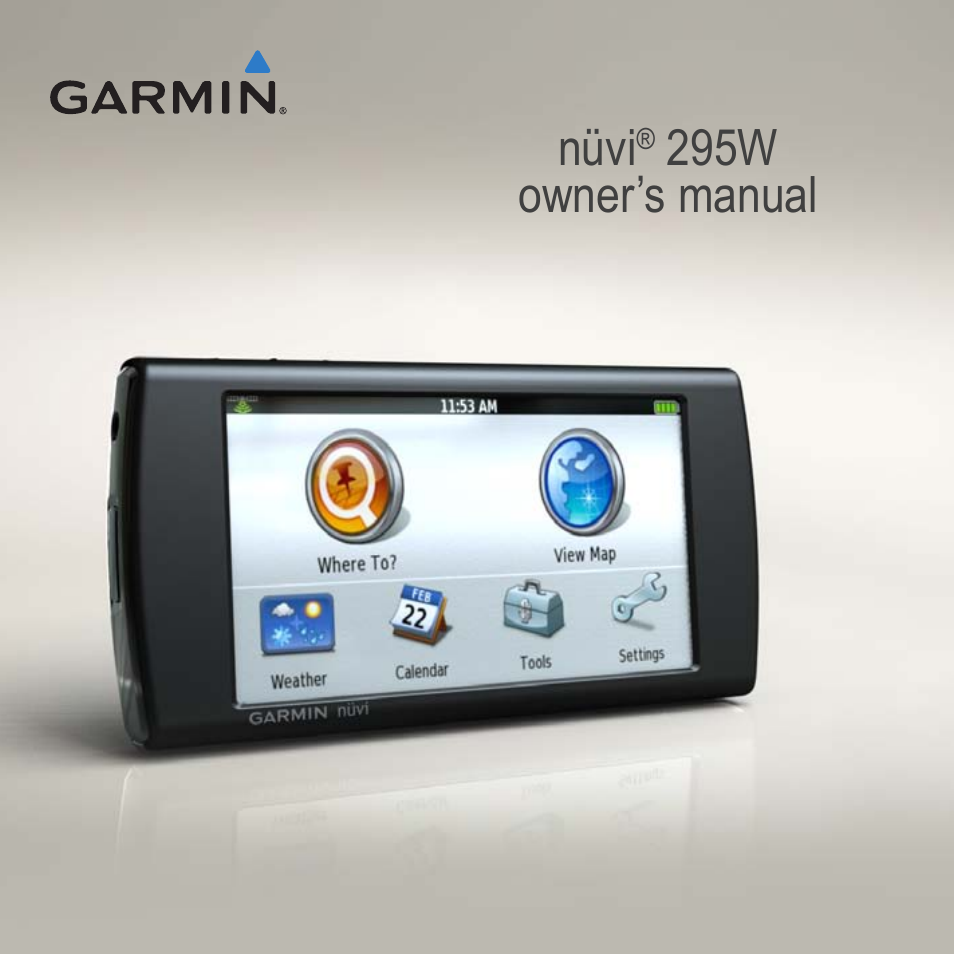 Garmin nuvi 295W User Manual | 78 pages