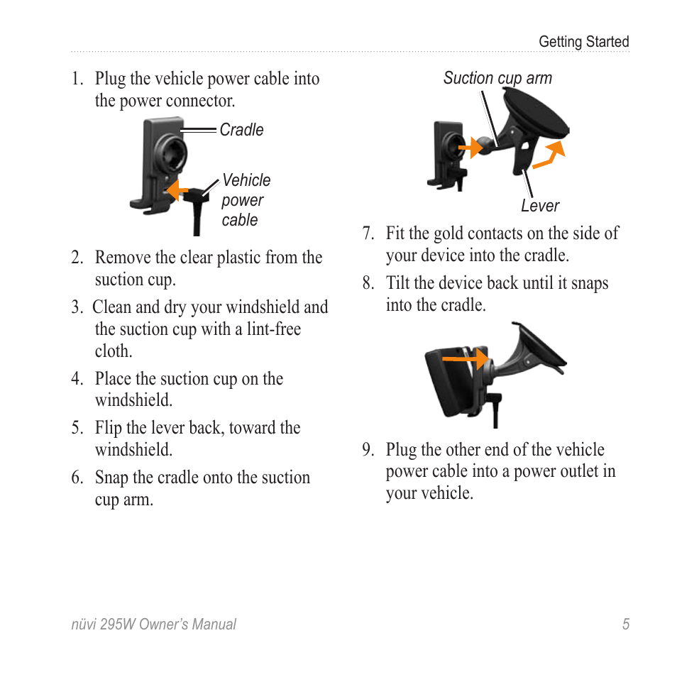 Garmin nuvi 295W User Manual | Page 11 / 78