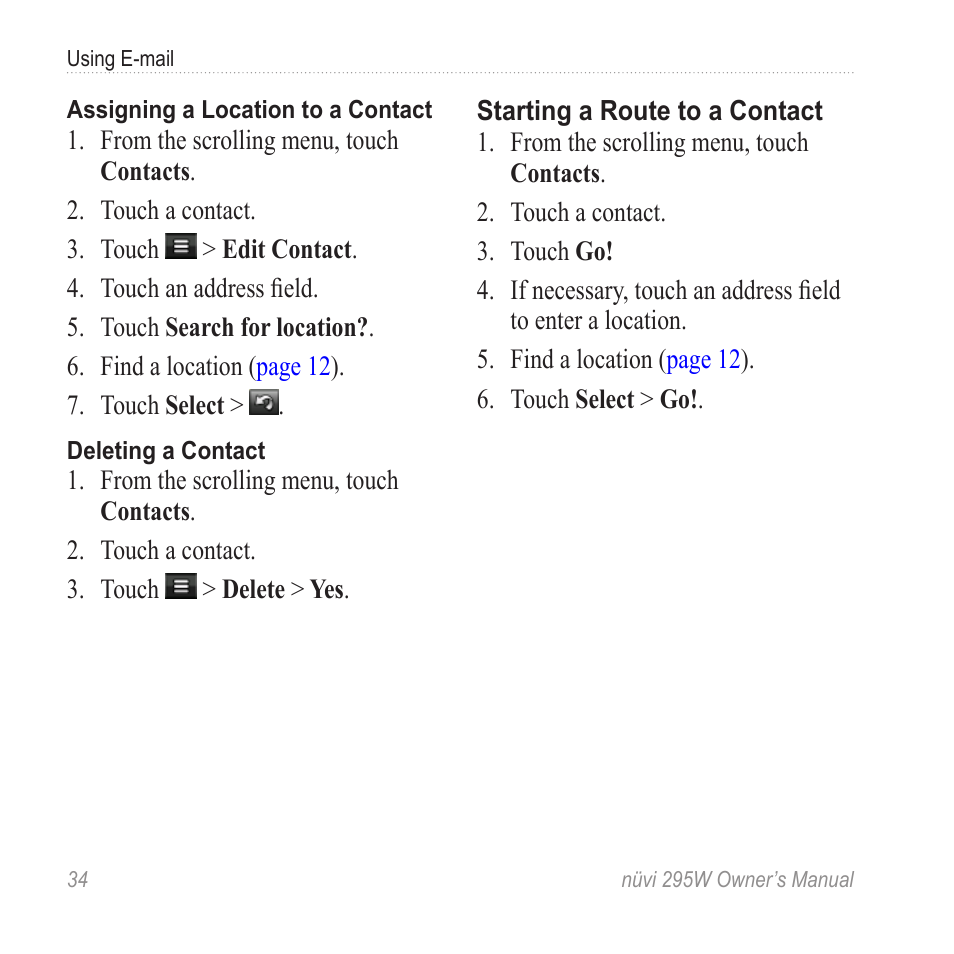 Garmin nuvi 295W User Manual | Page 40 / 78