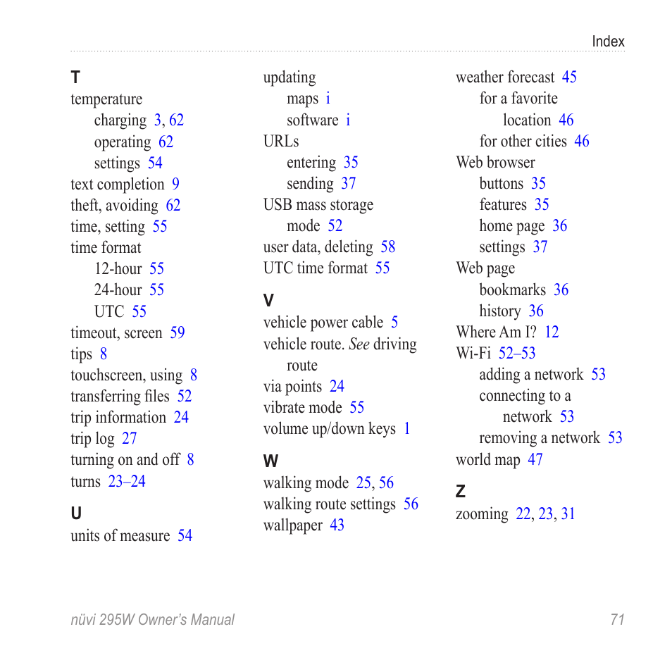 Garmin nuvi 295W User Manual | Page 77 / 78