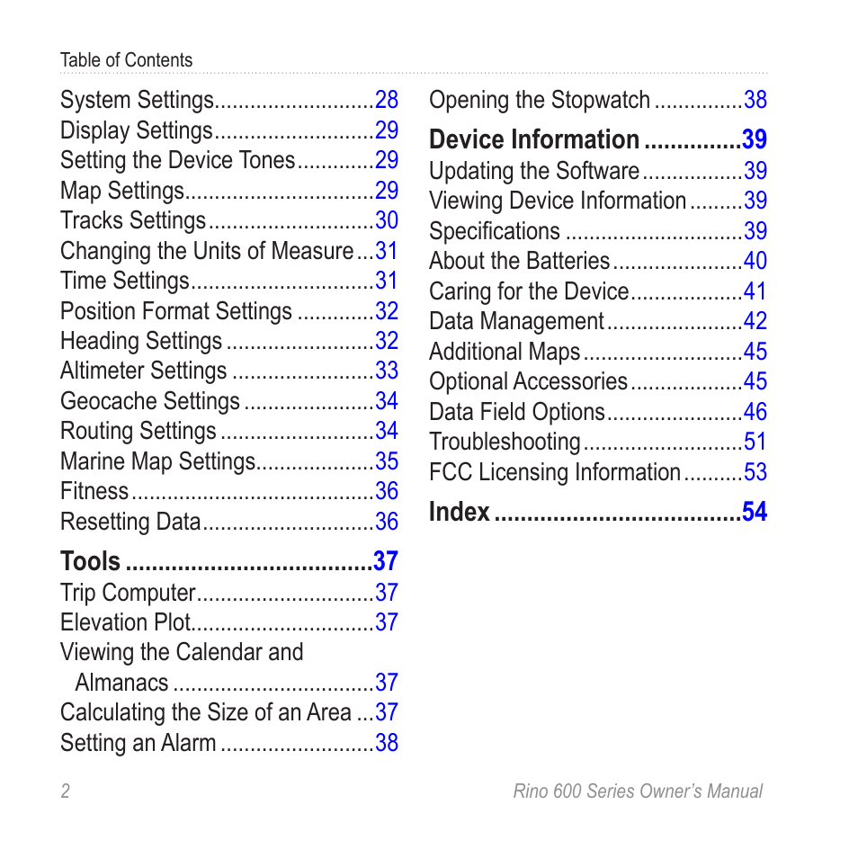 Garmin Rino 655t User Manual | Page 4 / 60