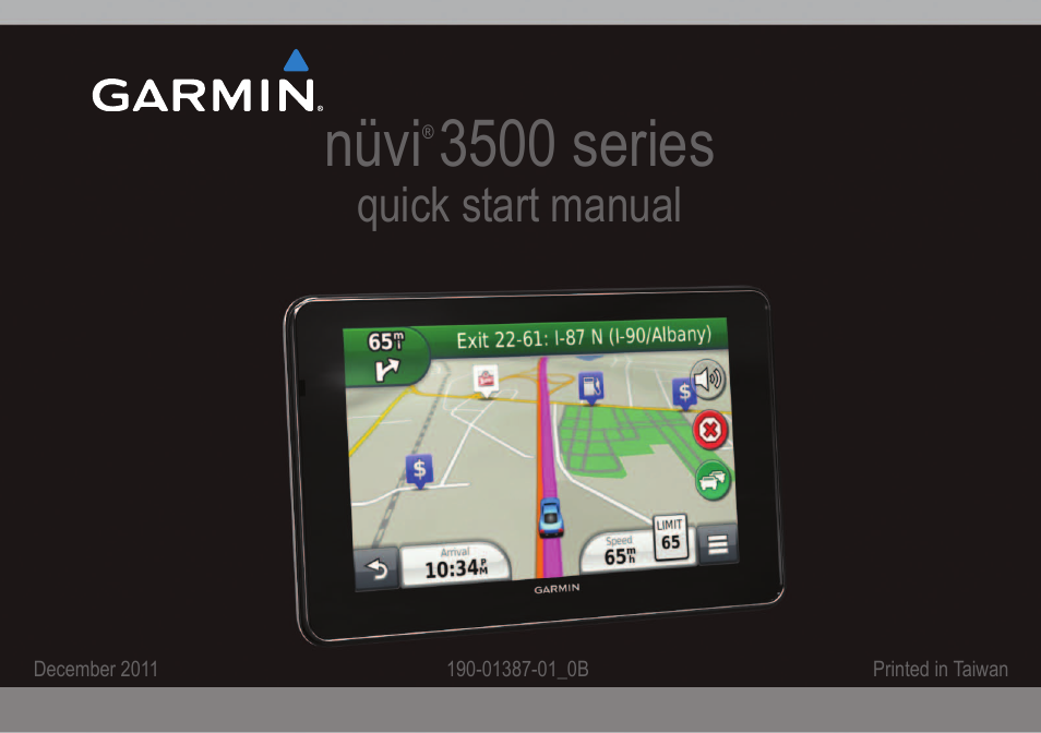 Garmin nuvi 3590LMT User Manual | 8 pages