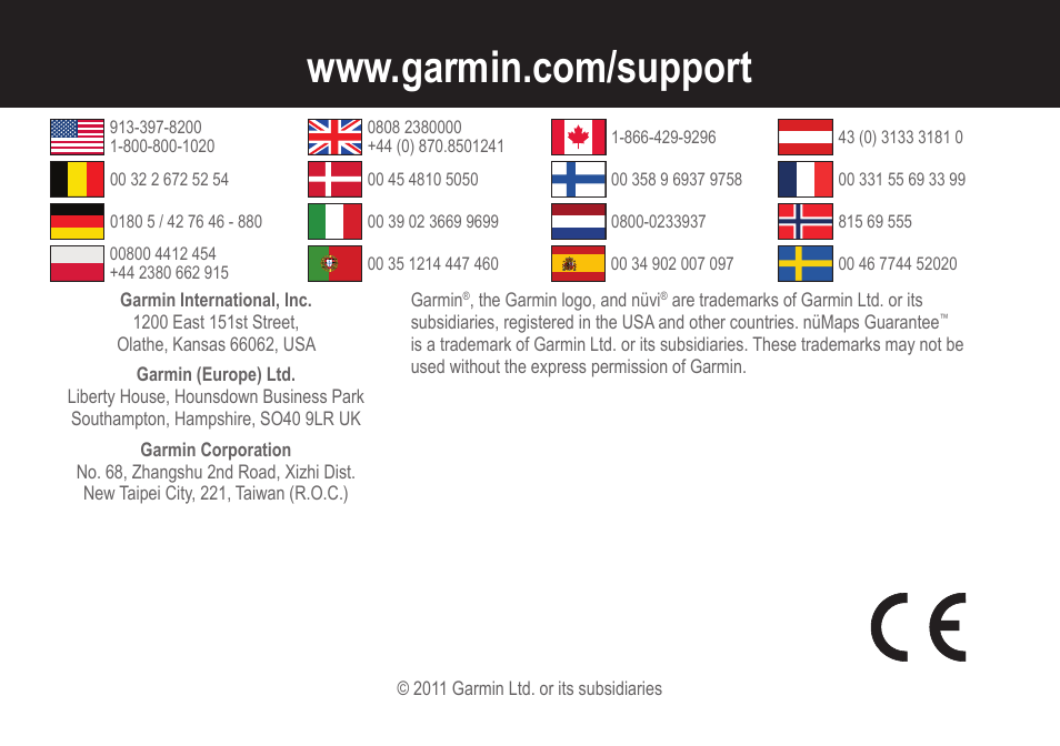 Garmin nuvi 3590LMT User Manual | Page 8 / 8