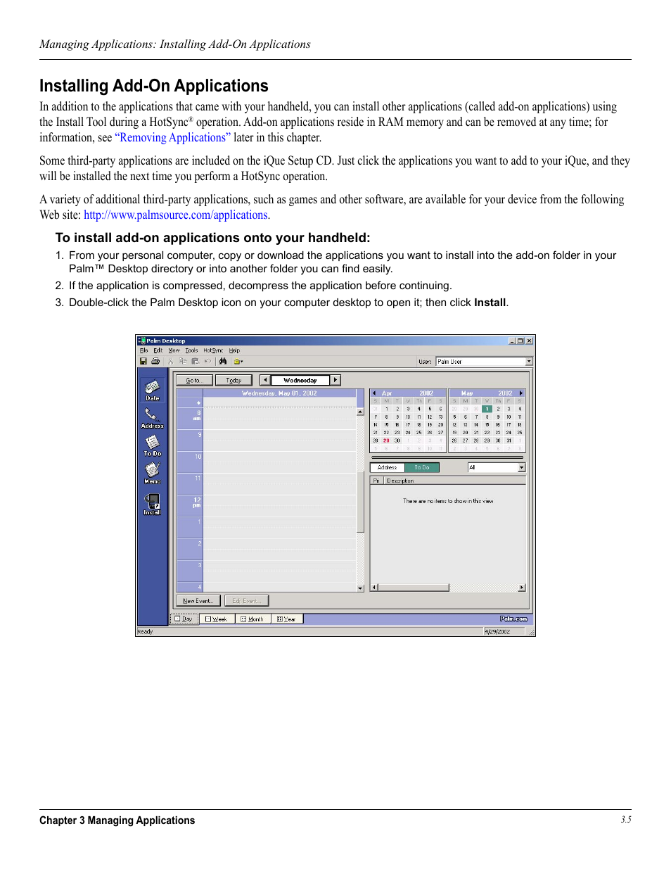 Installing add-on applications | Garmin iQue 3600a User Manual | Page 41 / 124