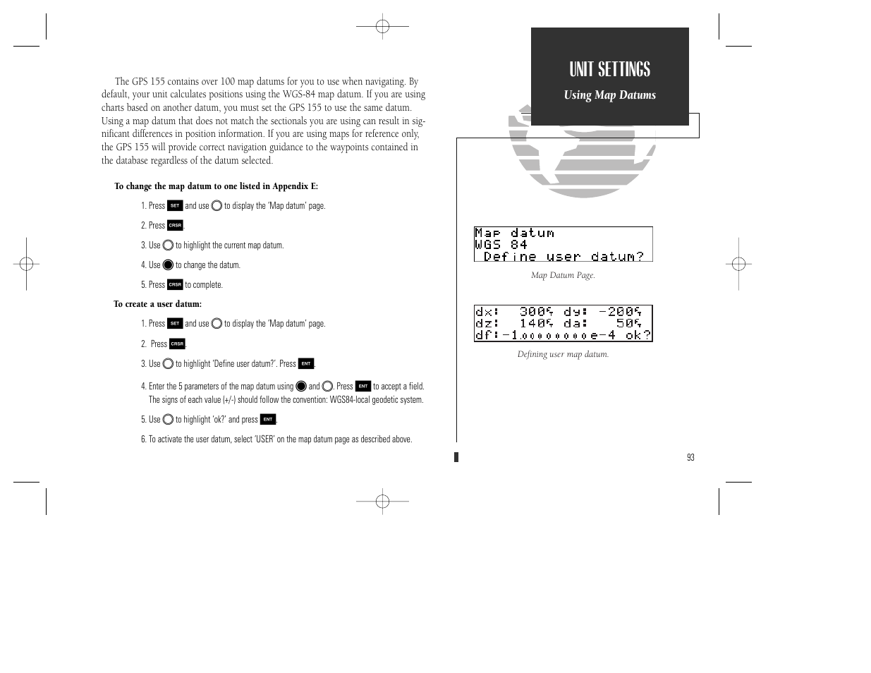 Unit settings | Garmin GPS 165 TSO User Manual | Page 103 / 132