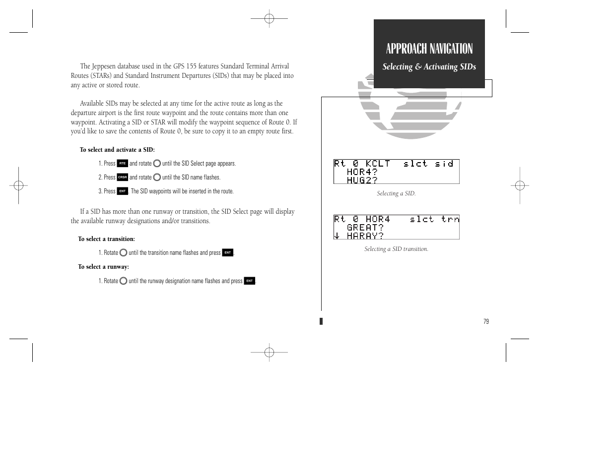 Approach navigation | Garmin GPS 165 TSO User Manual | Page 89 / 132