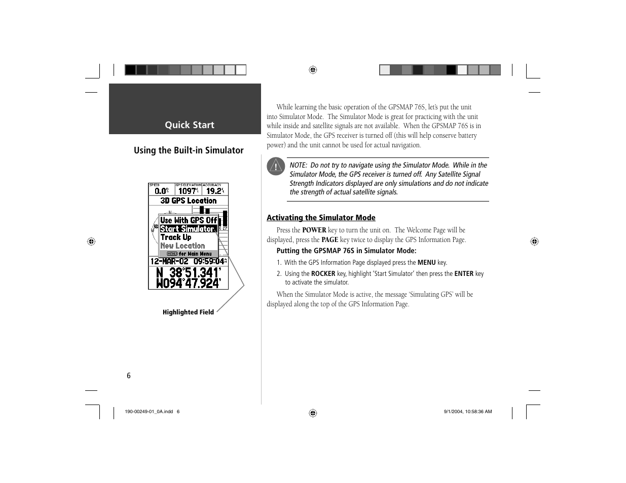 Garmin GPSMAP 76S User Manual | Page 7 / 18