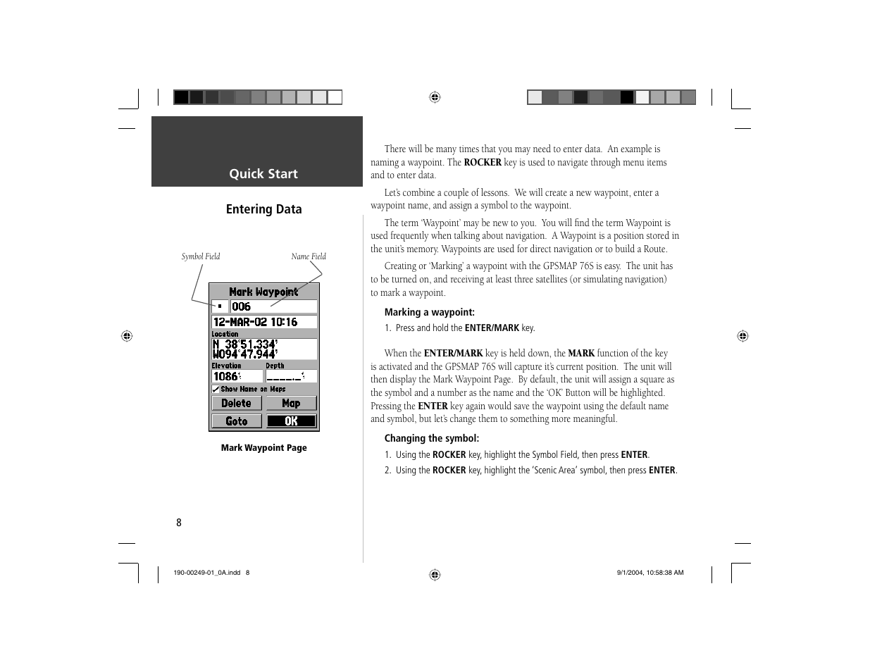 Garmin GPSMAP 76S User Manual | Page 9 / 18