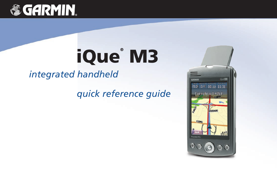 Garmin iQue M3 User Manual | 20 pages