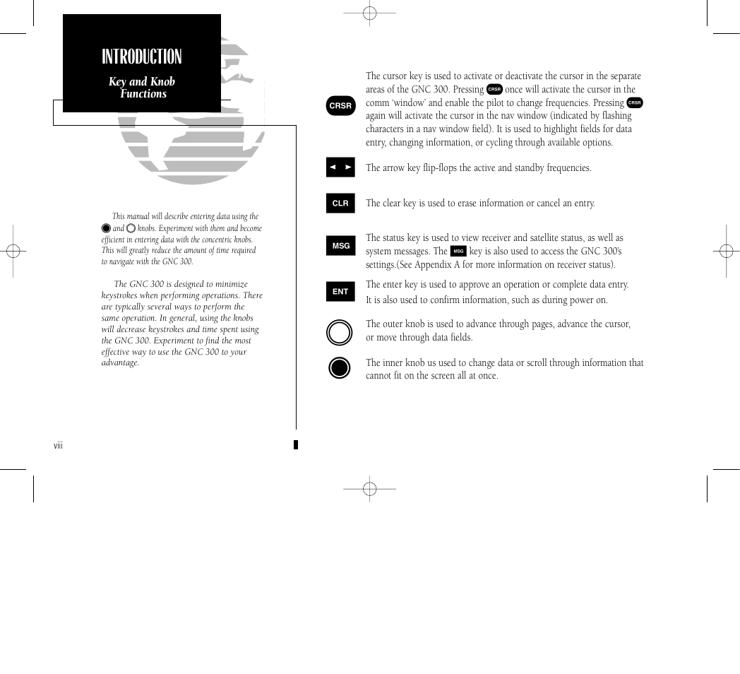 Introduction | Garmin GNC 300 User Manual | Page 10 / 142