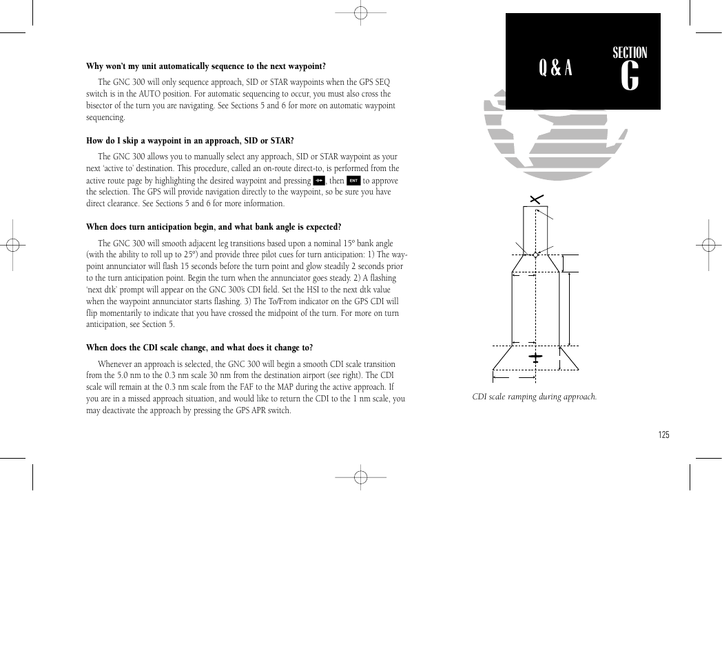 Q & a, Getting started, Status & position | Garmin GNC 300 User Manual | Page 135 / 142