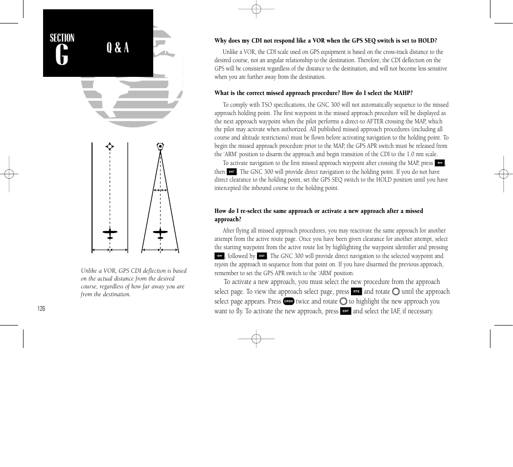 Q & a | Garmin GNC 300 User Manual | Page 136 / 142