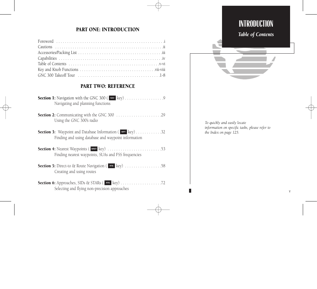 Introduction | Garmin GNC 300 User Manual | Page 7 / 142