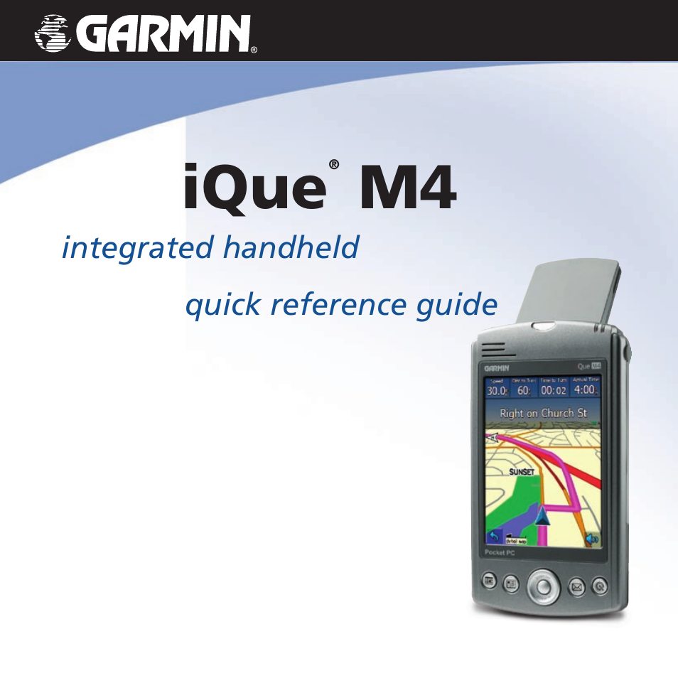 Garmin iQue M4 User Manual | 36 pages