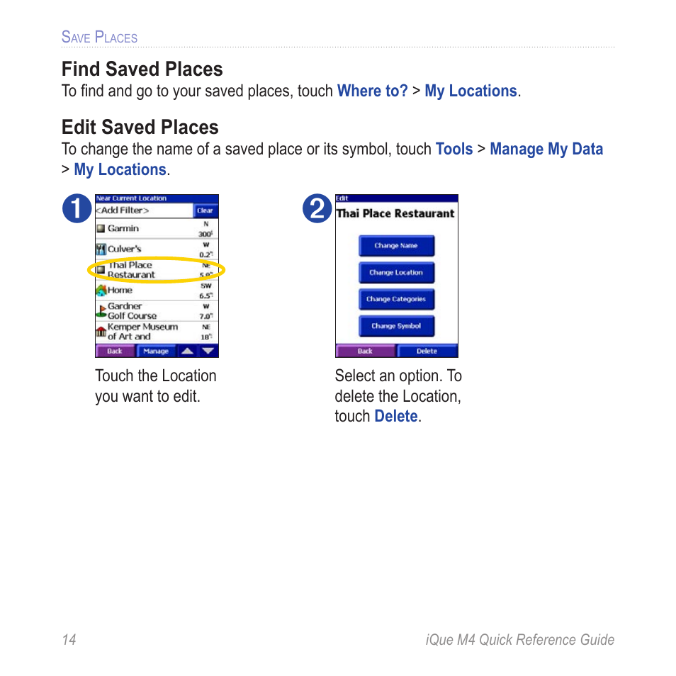 Garmin iQue M4 User Manual | Page 14 / 36