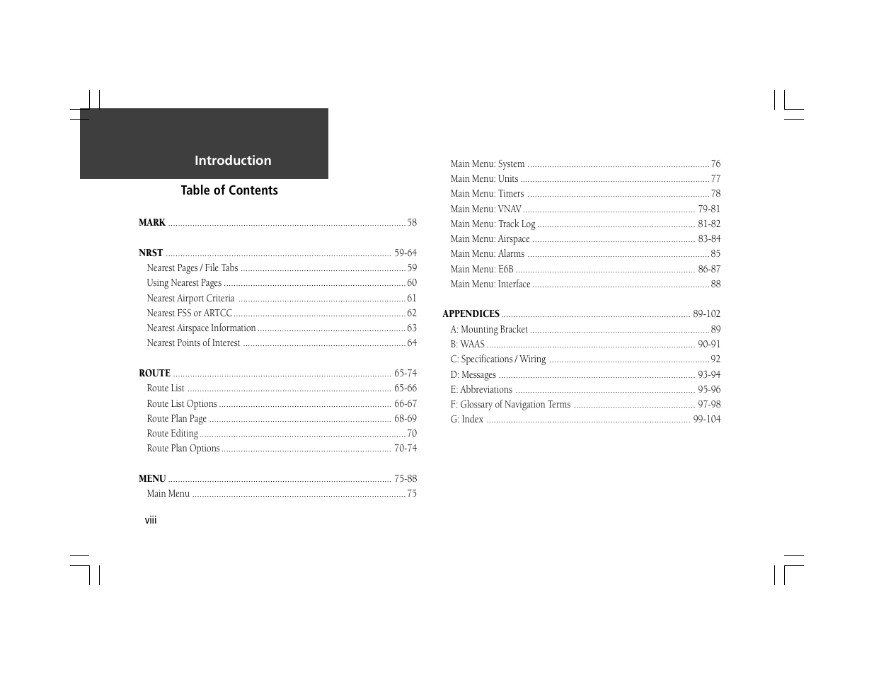 Garmin GPSMAP 295 User Manual | Page 10 / 116