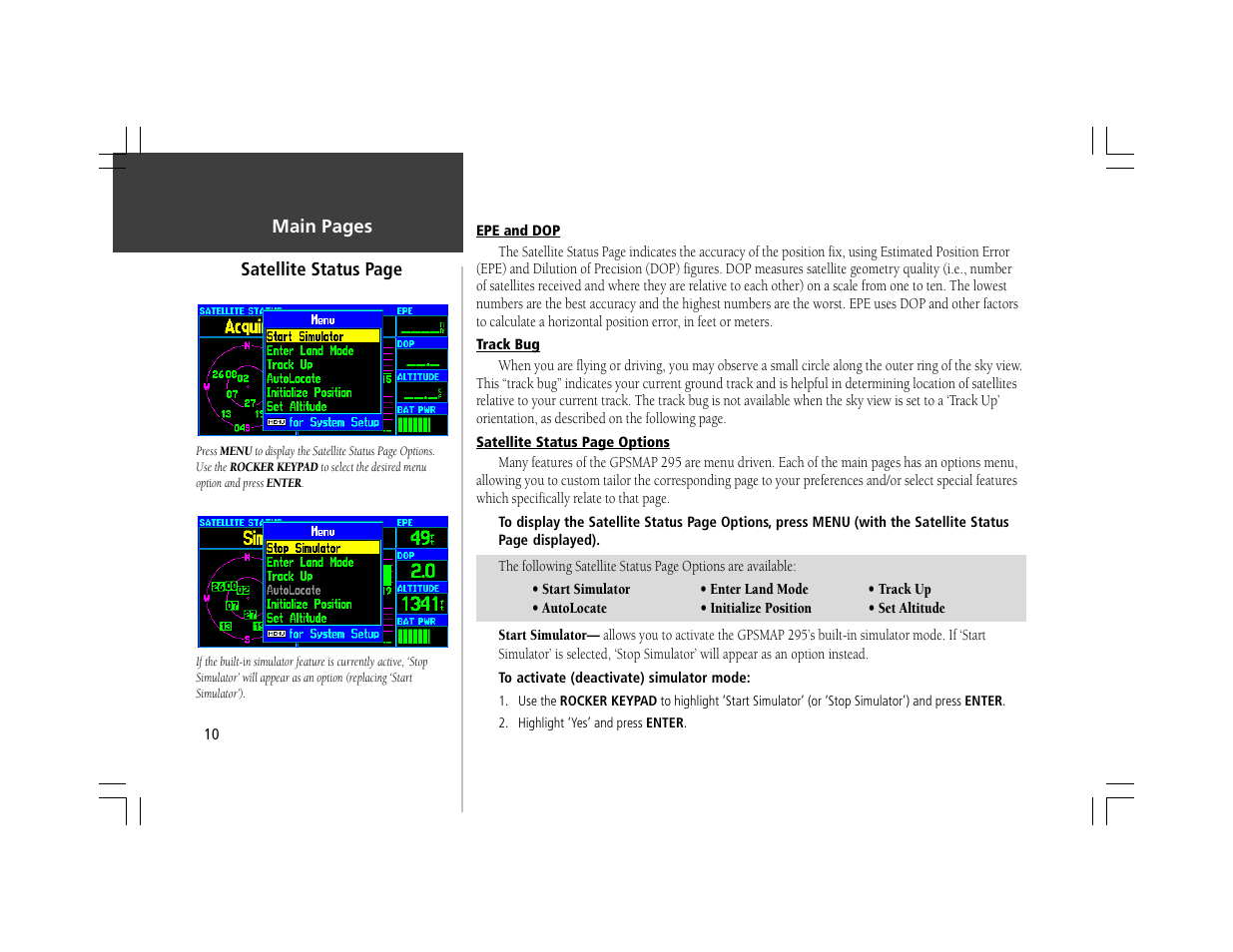 Garmin GPSMAP 295 User Manual | Page 20 / 116