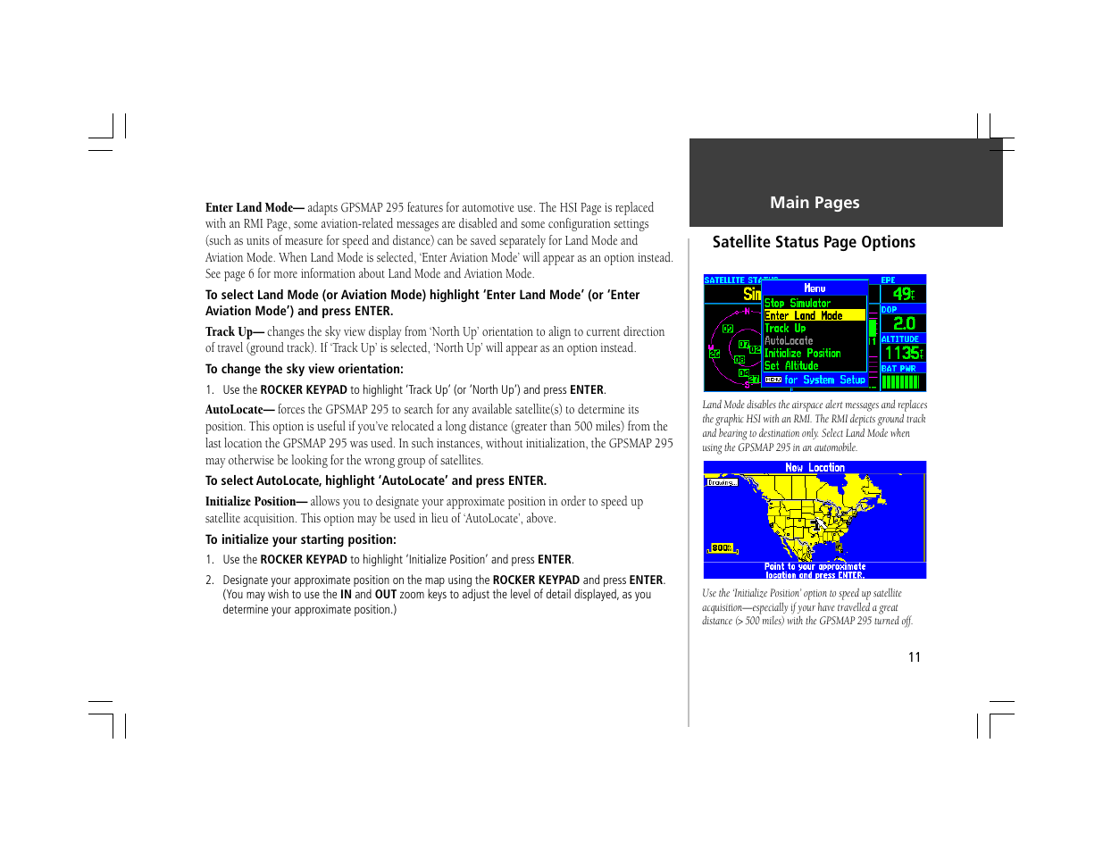 Garmin GPSMAP 295 User Manual | Page 21 / 116
