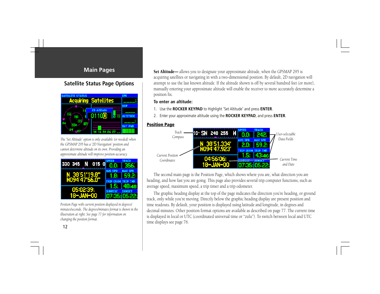 Garmin GPSMAP 295 User Manual | Page 22 / 116