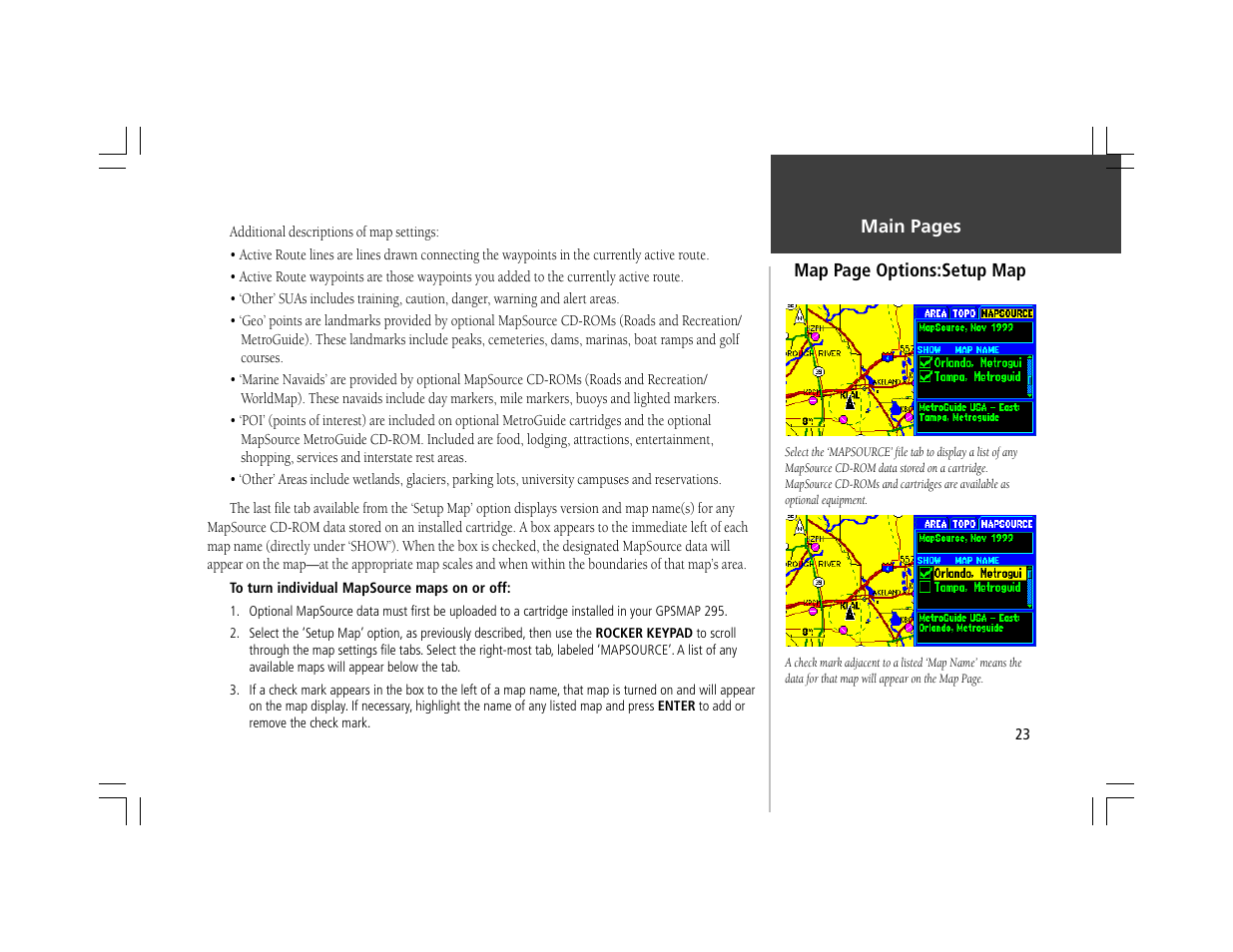 Garmin GPSMAP 295 User Manual | Page 33 / 116