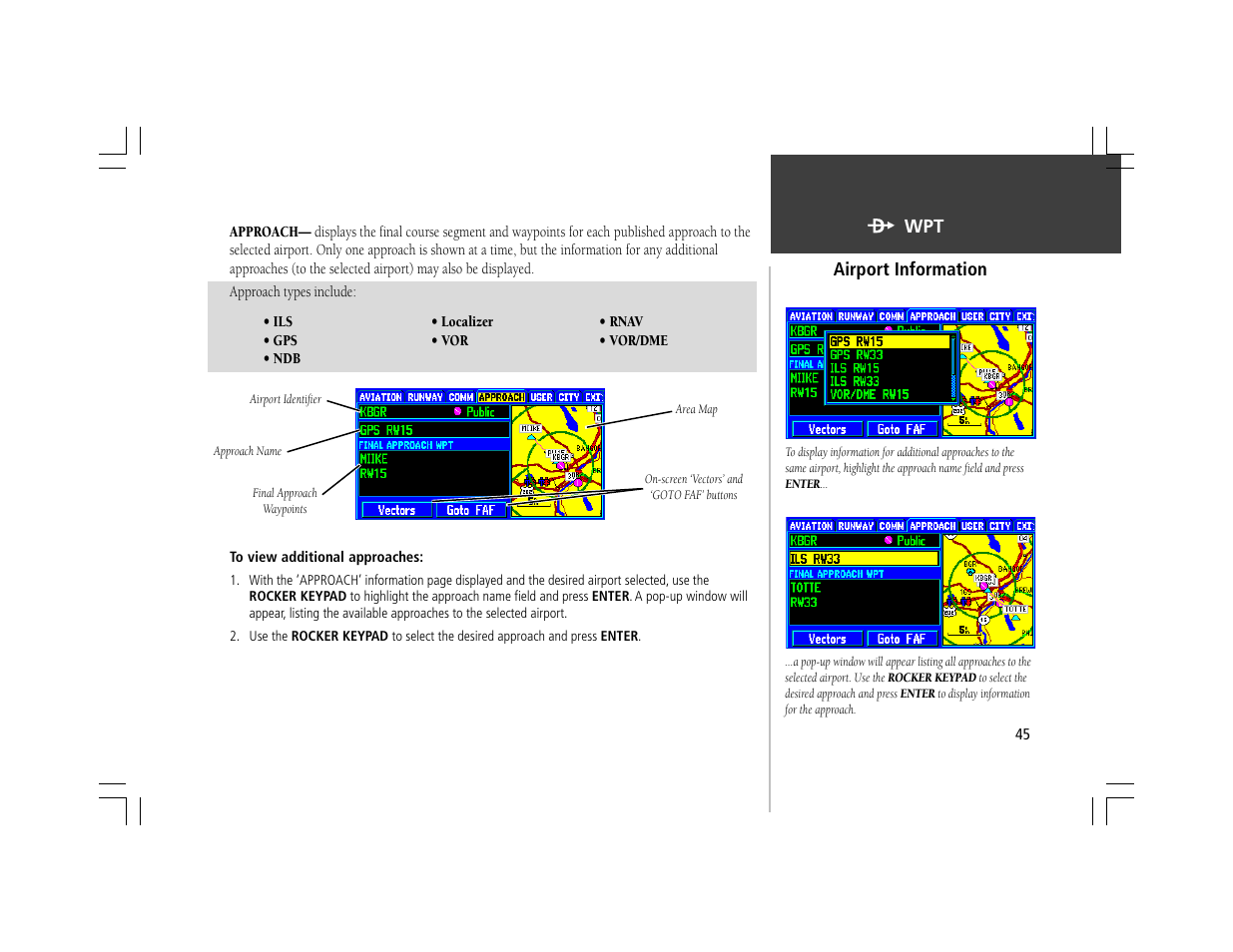 Garmin GPSMAP 295 User Manual | Page 55 / 116