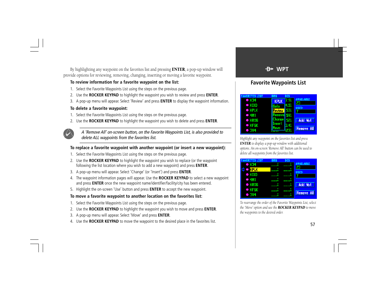 Garmin GPSMAP 295 User Manual | Page 67 / 116