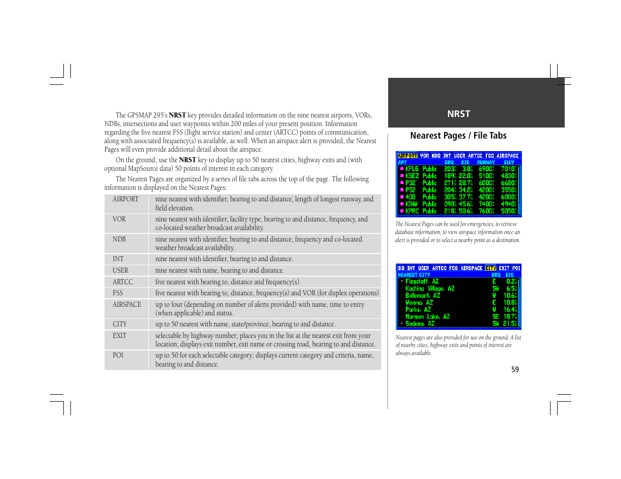 Garmin GPSMAP 295 User Manual | Page 69 / 116
