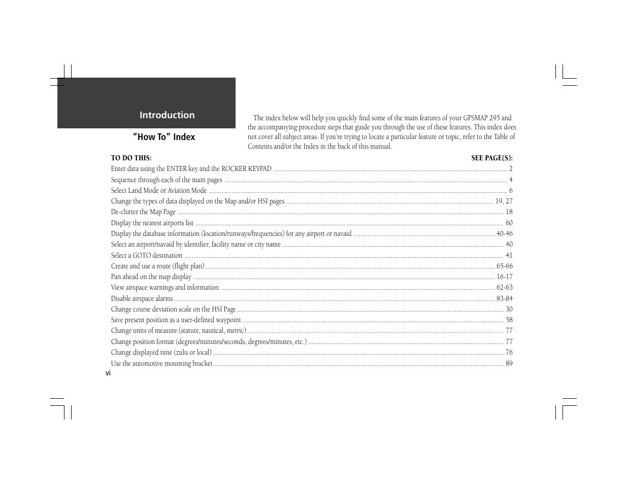Garmin GPSMAP 295 User Manual | Page 8 / 116