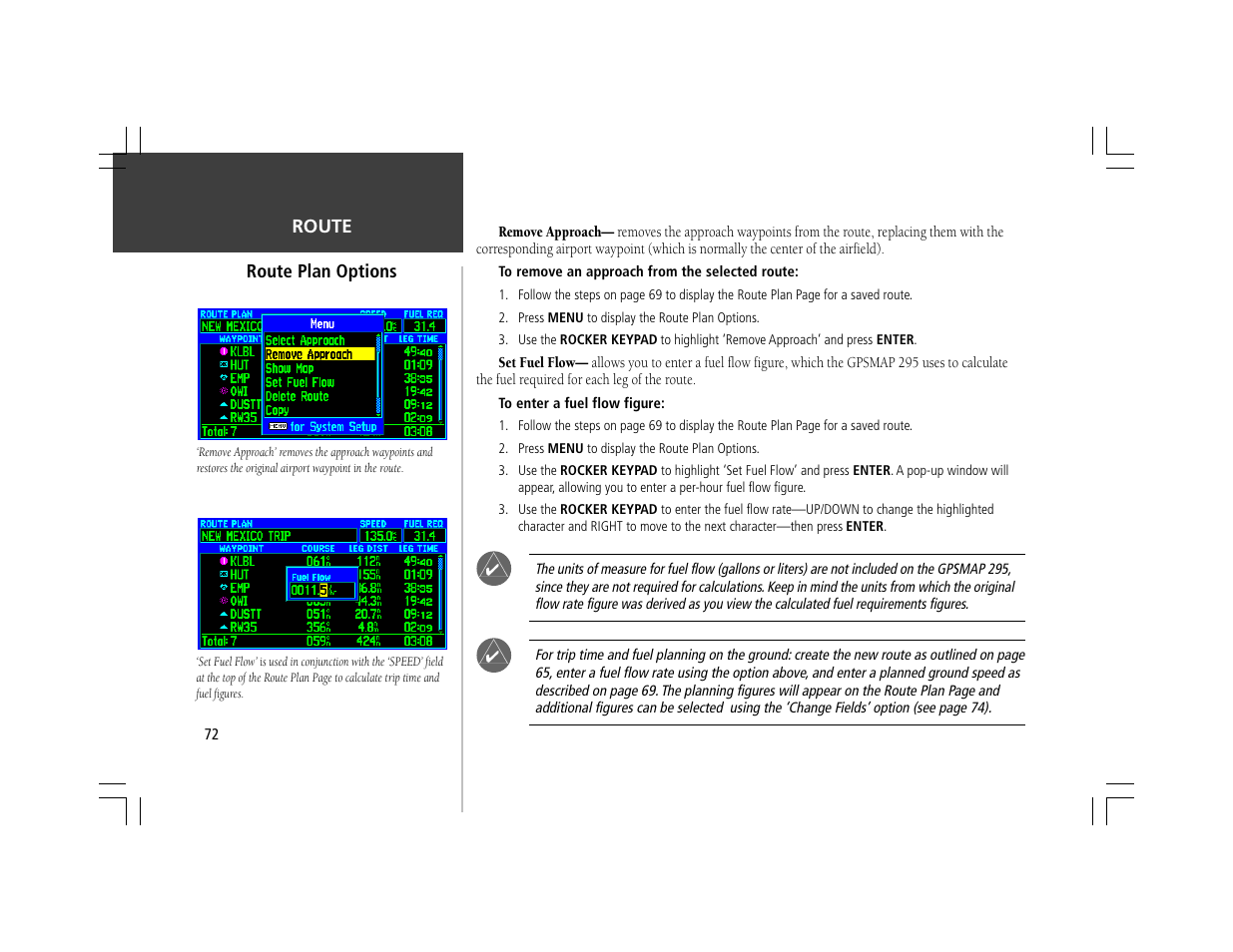 Garmin GPSMAP 295 User Manual | Page 82 / 116