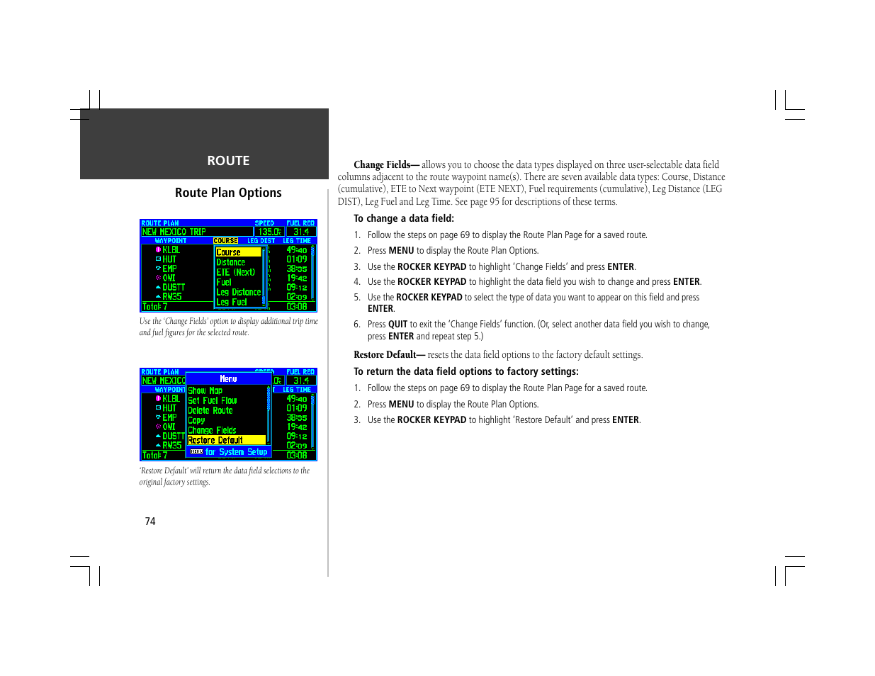 Garmin GPSMAP 295 User Manual | Page 84 / 116
