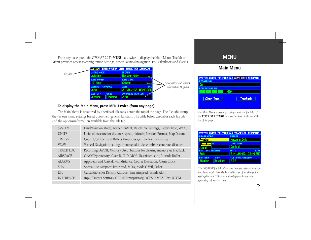 Garmin GPSMAP 295 User Manual | Page 85 / 116