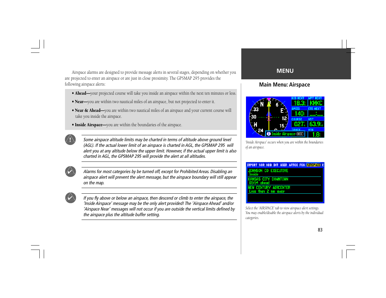 Garmin GPSMAP 295 User Manual | Page 93 / 116