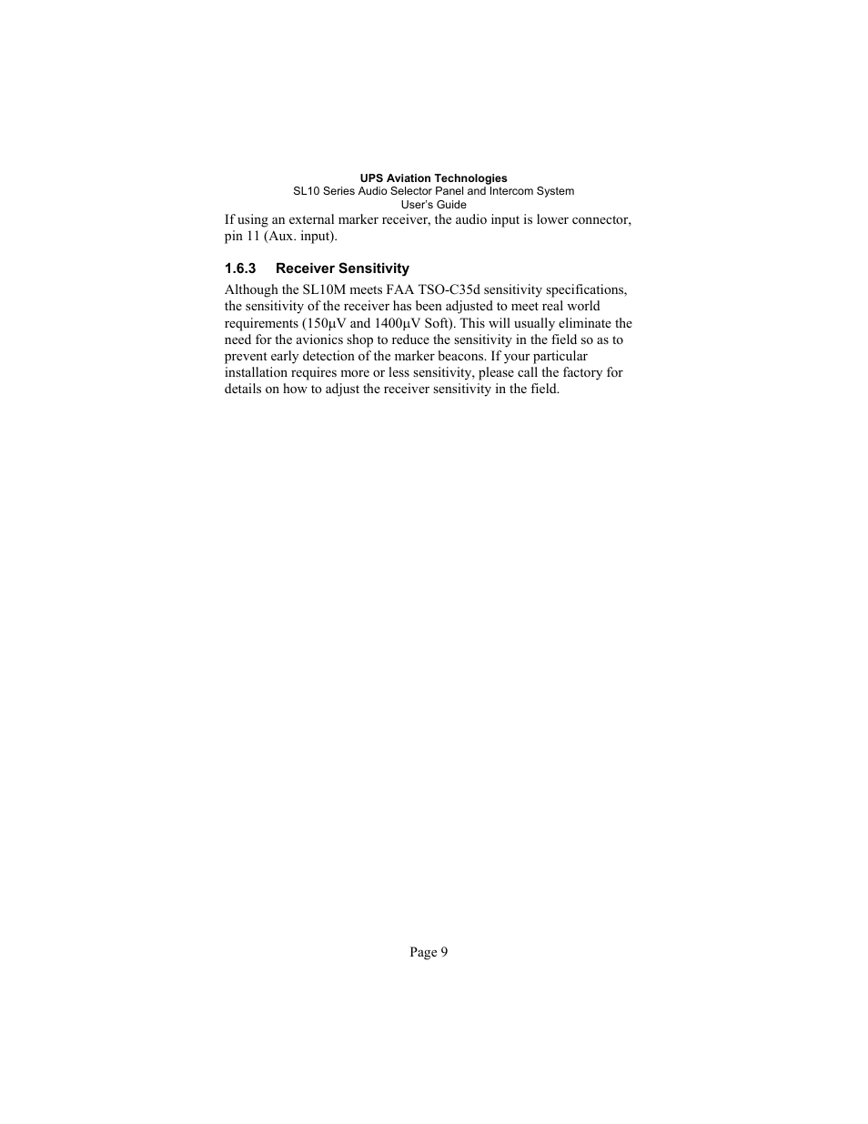 Garmin SL10 User Manual | Page 13 / 16