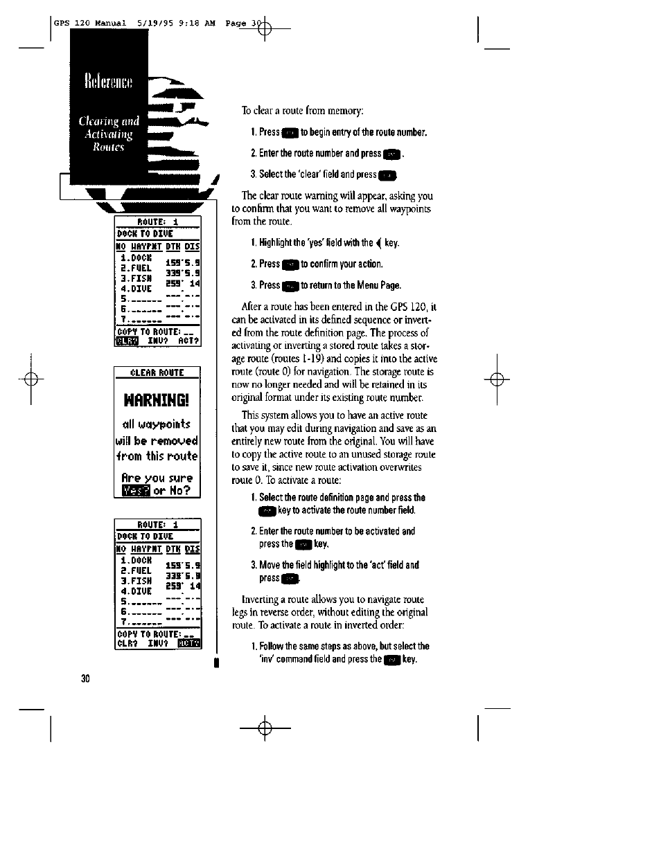 L l l l, Harhihg | Garmin GPS 120 User Manual | Page 38 / 71