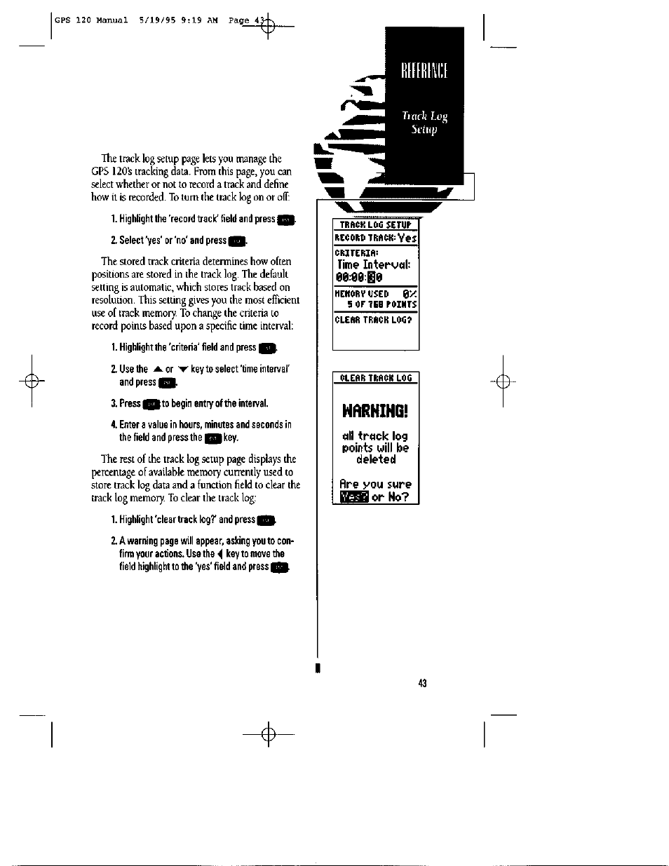 Time iпier^^ctl, Harking | Garmin GPS 120 User Manual | Page 51 / 71