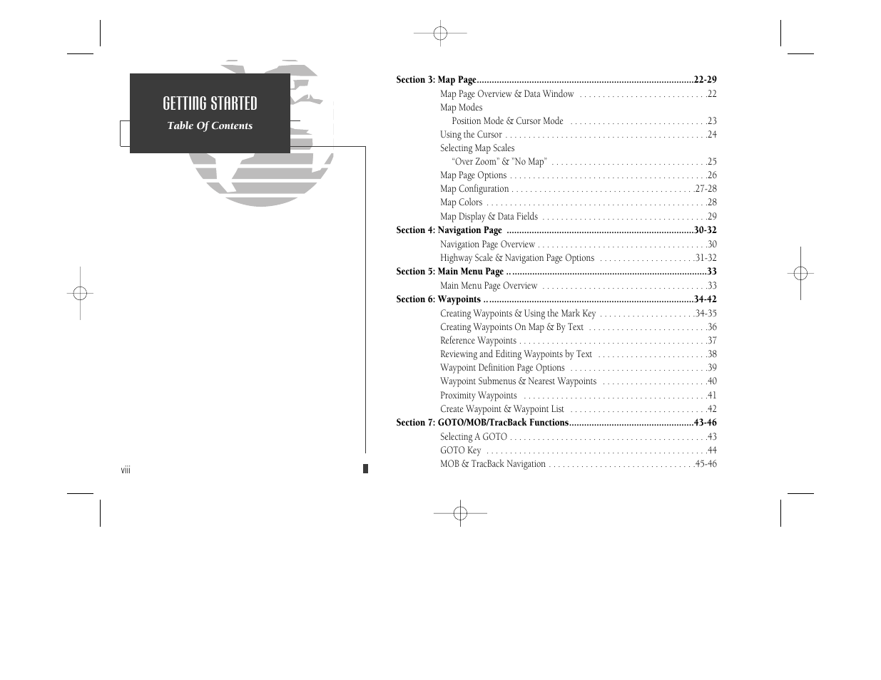 Getting started | Garmin GPSMAP 230 User Manual | Page 10 / 96