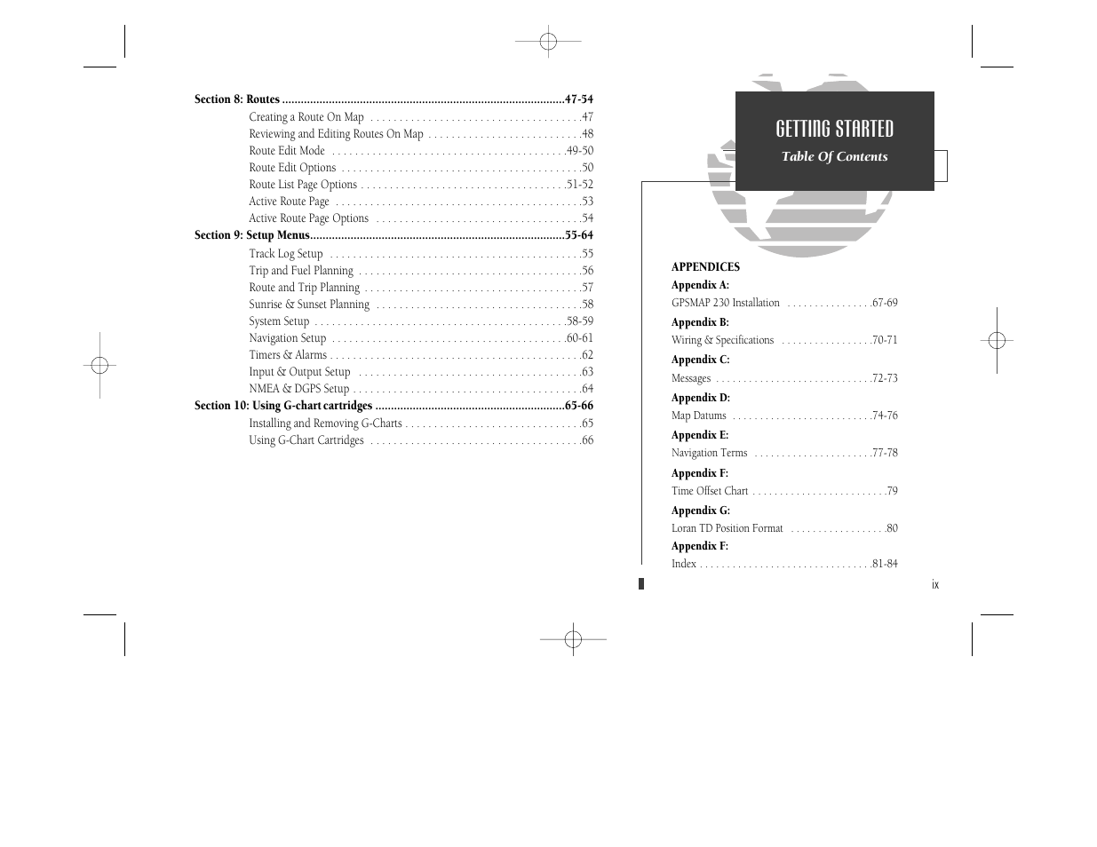 Getting started | Garmin GPSMAP 230 User Manual | Page 11 / 96