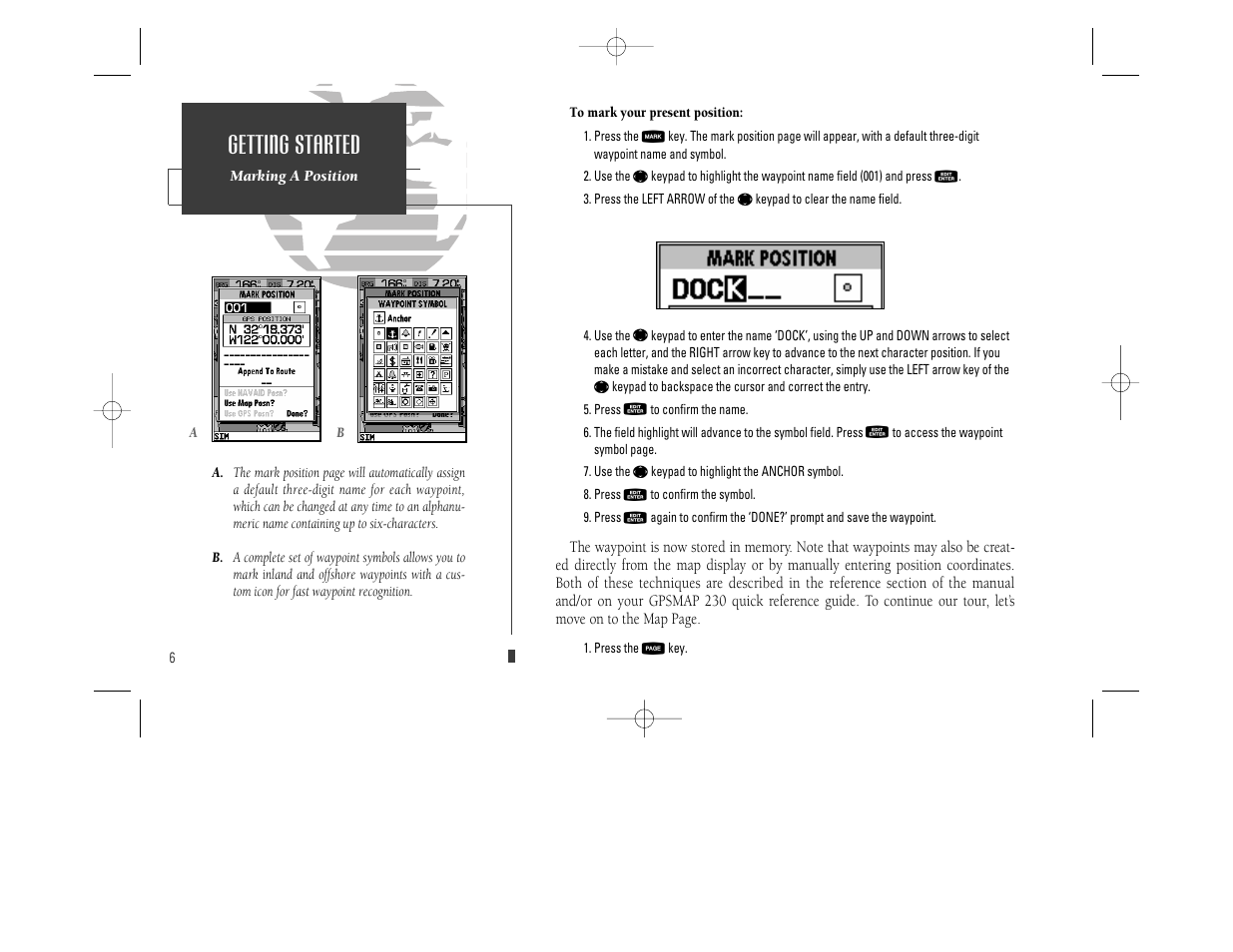 Getting started | Garmin GPSMAP 230 User Manual | Page 18 / 96