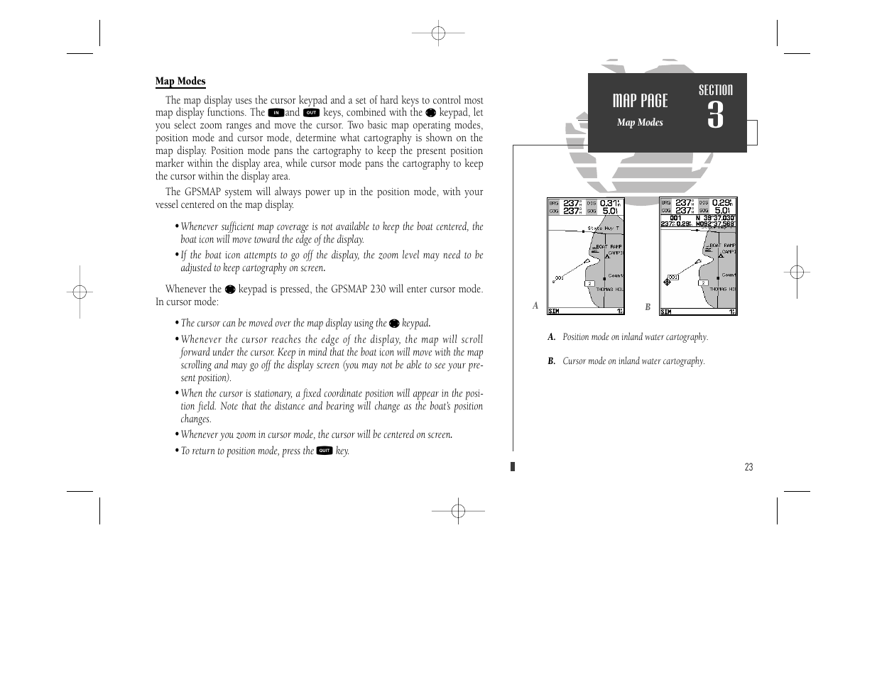 Map page | Garmin GPSMAP 230 User Manual | Page 35 / 96