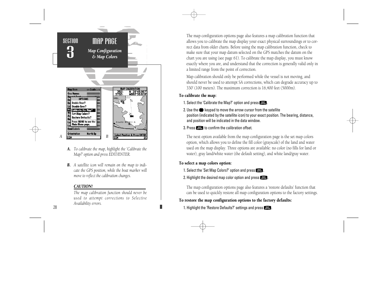 Map page | Garmin GPSMAP 230 User Manual | Page 40 / 96