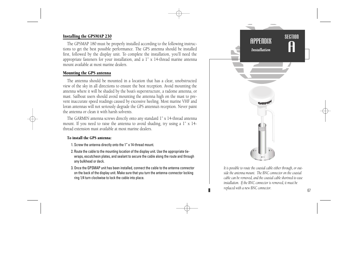 Appendix | Garmin GPSMAP 230 User Manual | Page 79 / 96