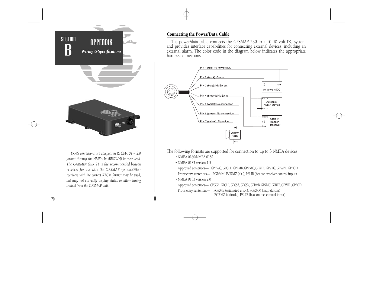 Appendix | Garmin GPSMAP 230 User Manual | Page 82 / 96