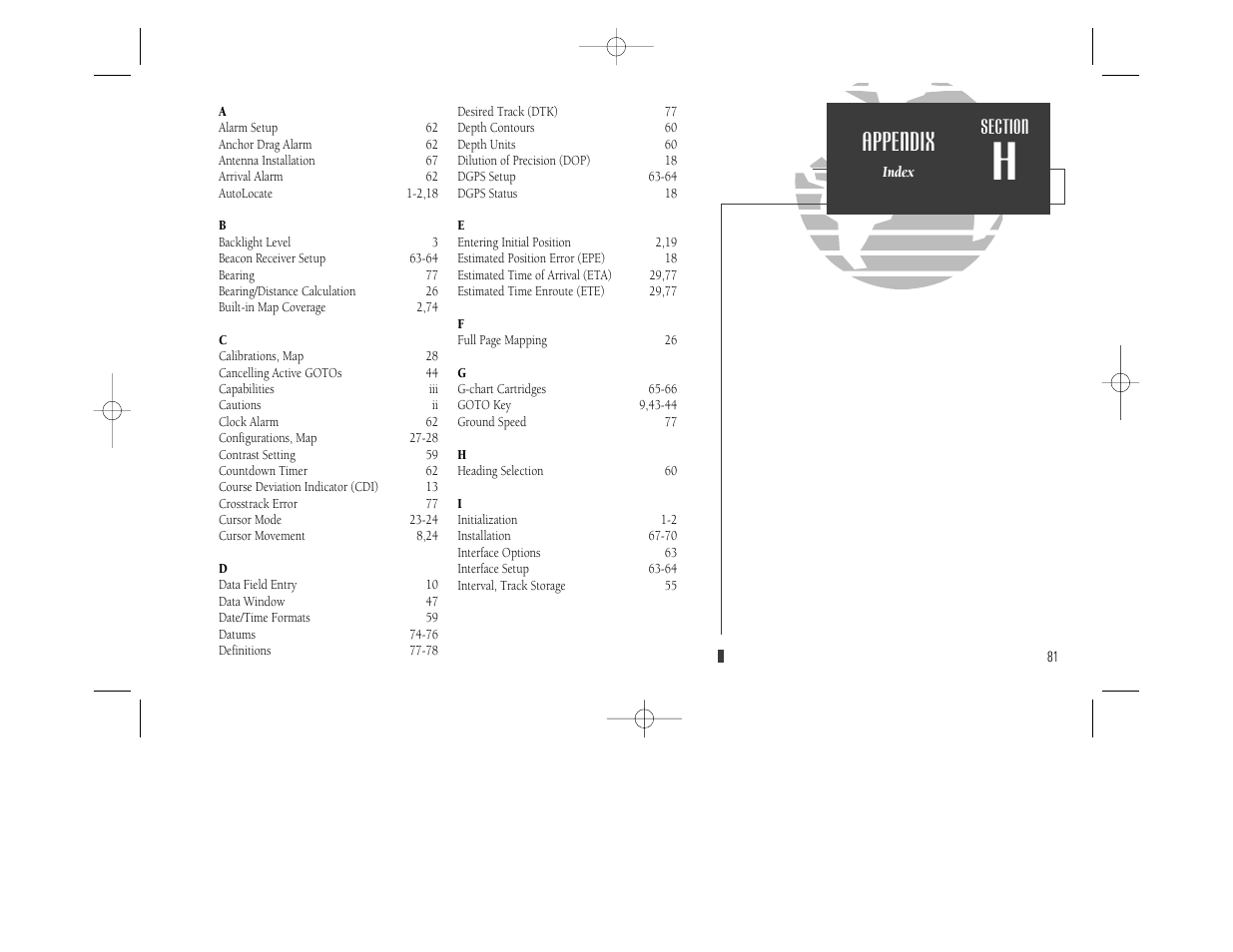 Appendix | Garmin GPSMAP 230 User Manual | Page 93 / 96