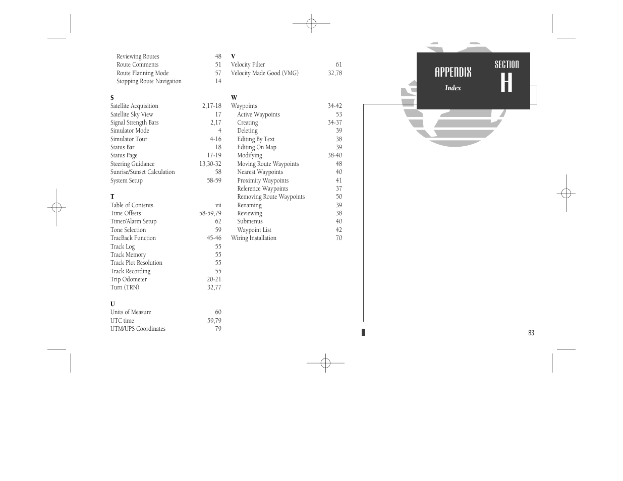 Appendix | Garmin GPSMAP 230 User Manual | Page 95 / 96