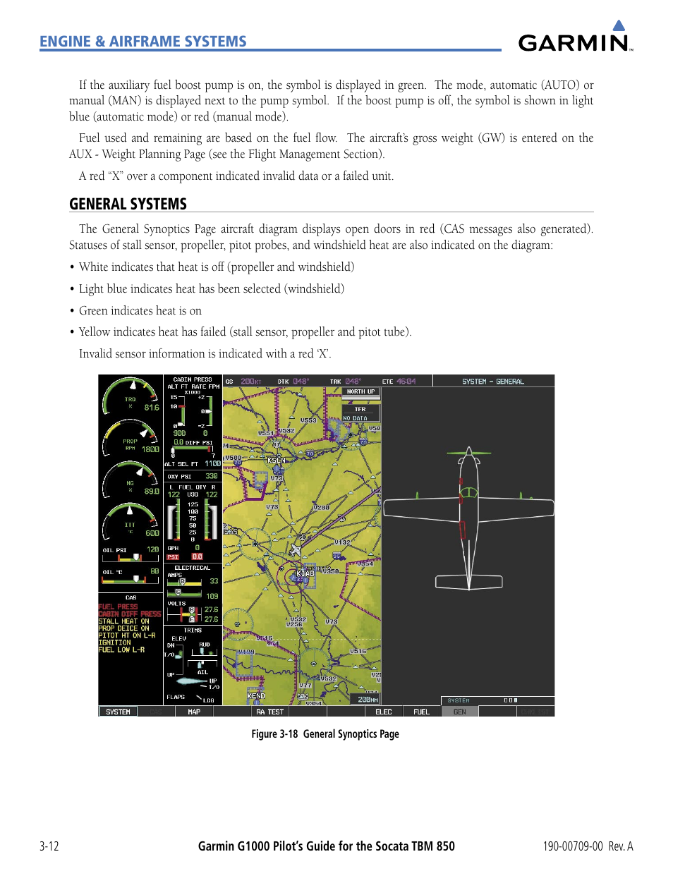 General systems | Garmin G1000 Socata TBM 850 User Manual | Page 102 / 542
