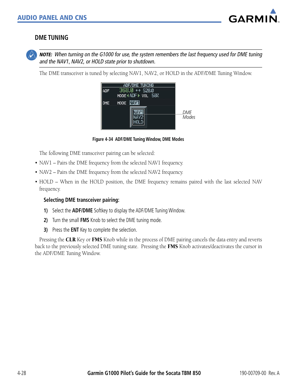 Garmin G1000 Socata TBM 850 User Manual | Page 134 / 542