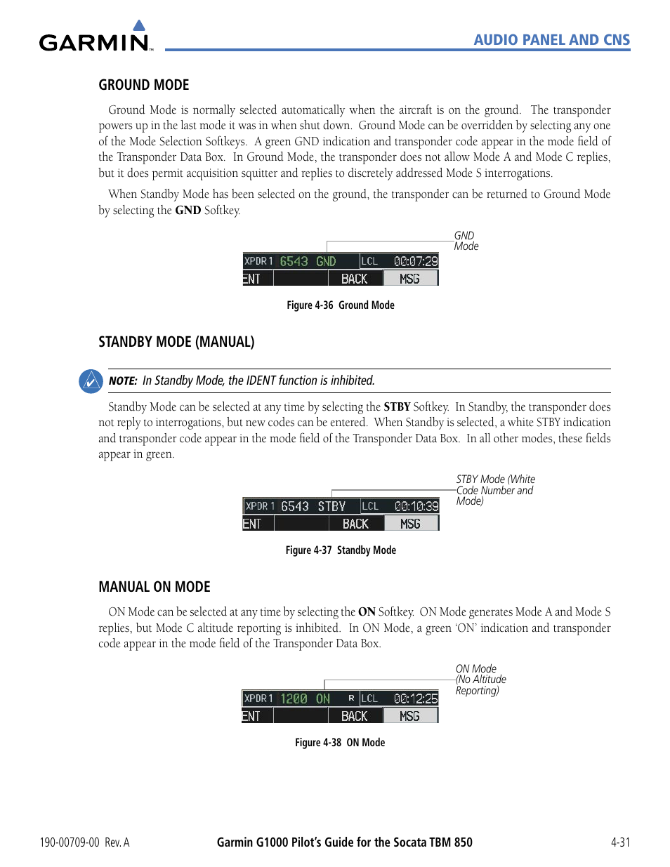 Garmin G1000 Socata TBM 850 User Manual | Page 137 / 542